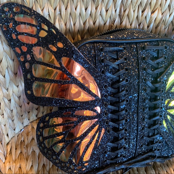 New Metemorphic 🦋Butterfly Black Glitter Backpack - Picture 6 of 9